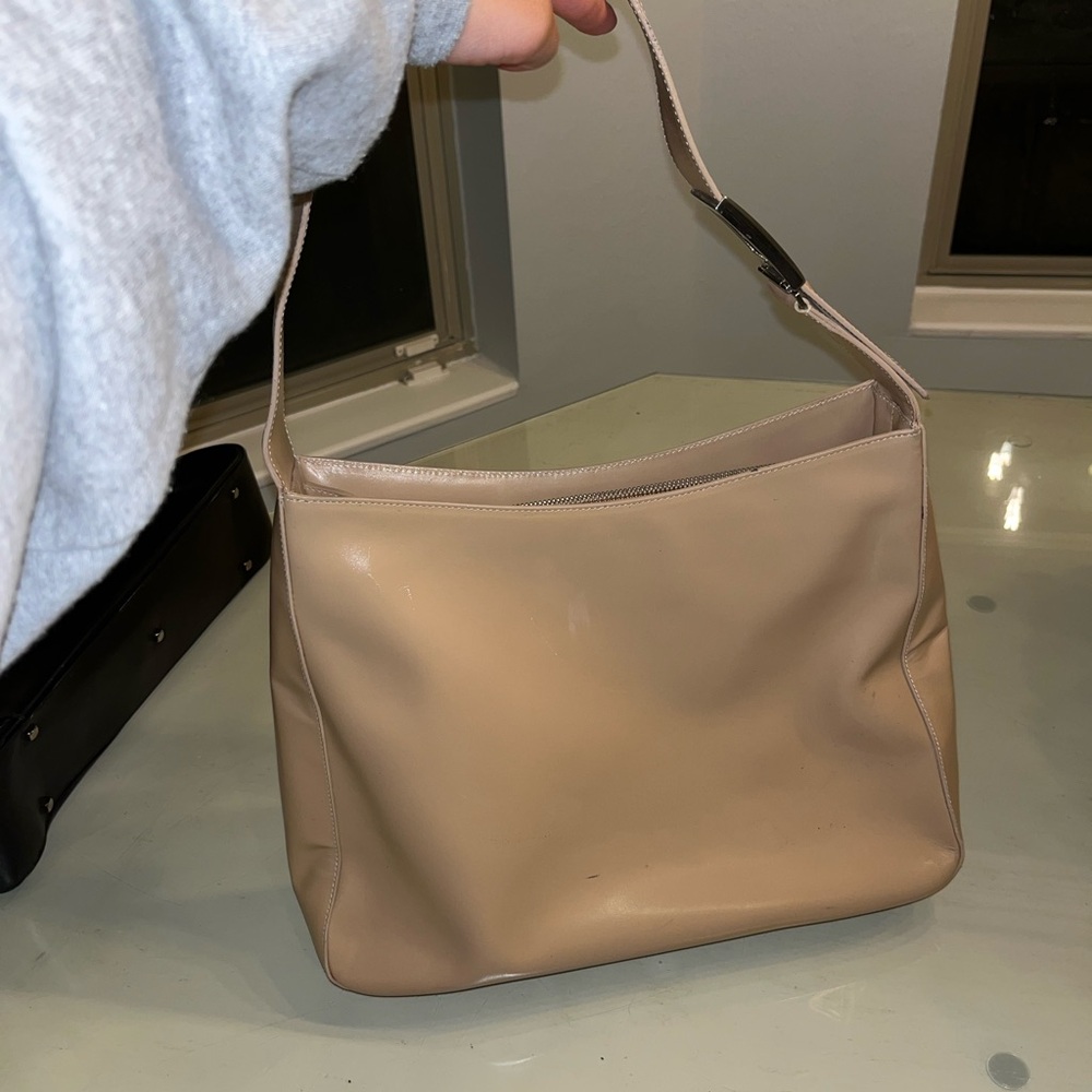 Glossy Nude Prada Bag